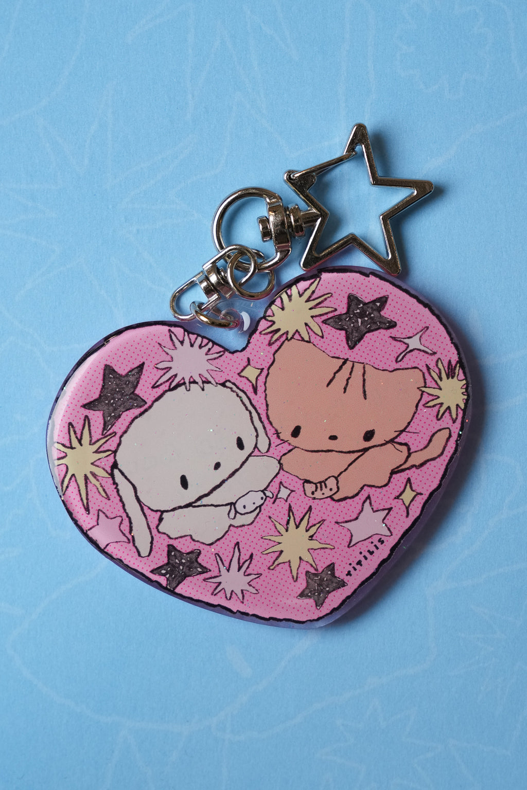 TITILIS always heart keyring