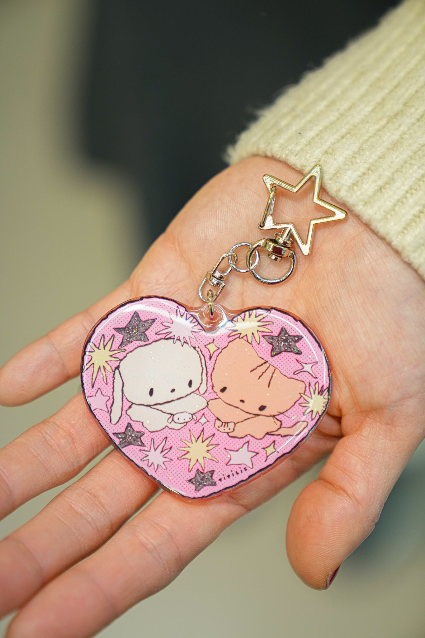 TITILIS always heart keyring